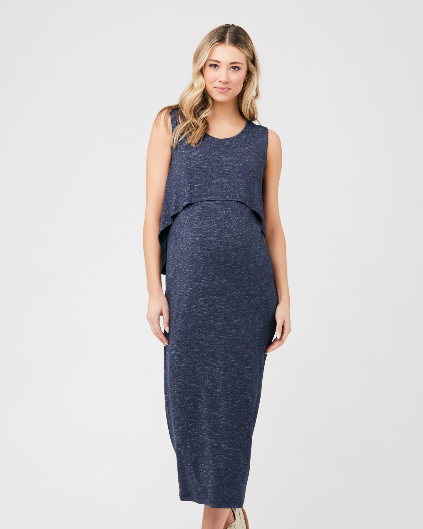 Swing Back Maternity & Nursing Maxi Dress