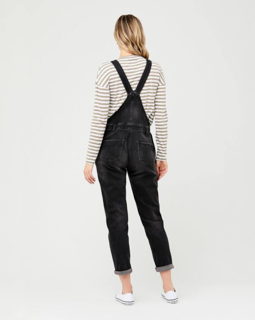 Denim Maternity Overalls – Black | 3 Bears