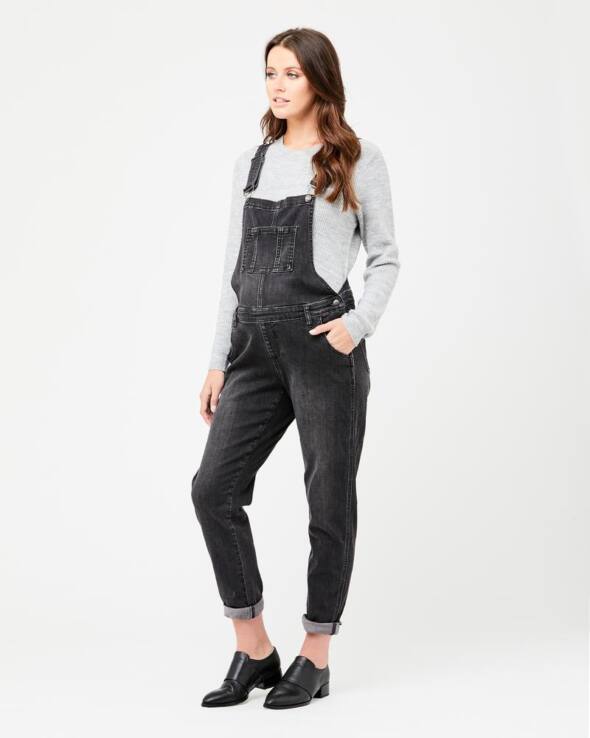 Denim Maternity Overalls – Black | 3 Bears