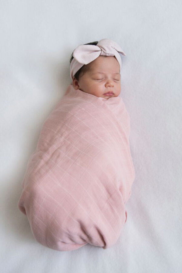 Organic Muslin Wrap - Fairytale Pink