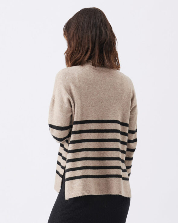 Gerrie Maternity & Nursing Knit - Mocha/Black - Image 4