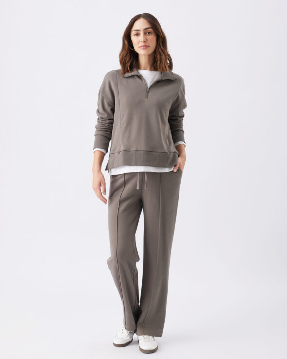 Terry Maternity & Nursing Sweater - Earth - Image 3