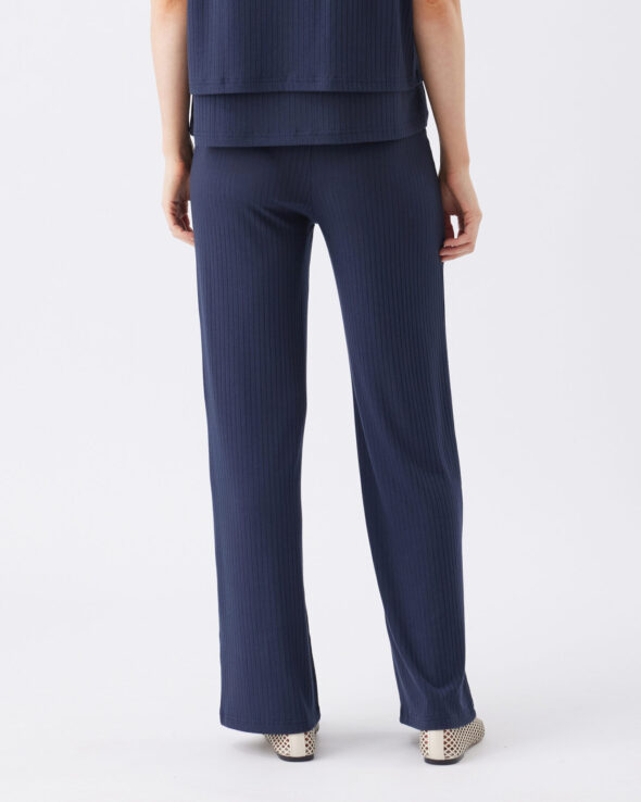 Cindy Maternity Rib Pant - Navy - Image 4