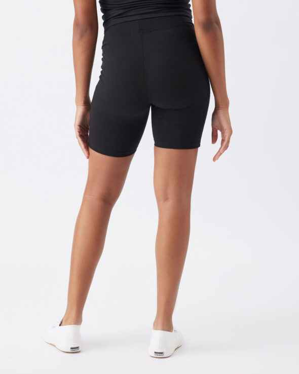 Organic Cotton Maternity Bike Short Black - Image 4