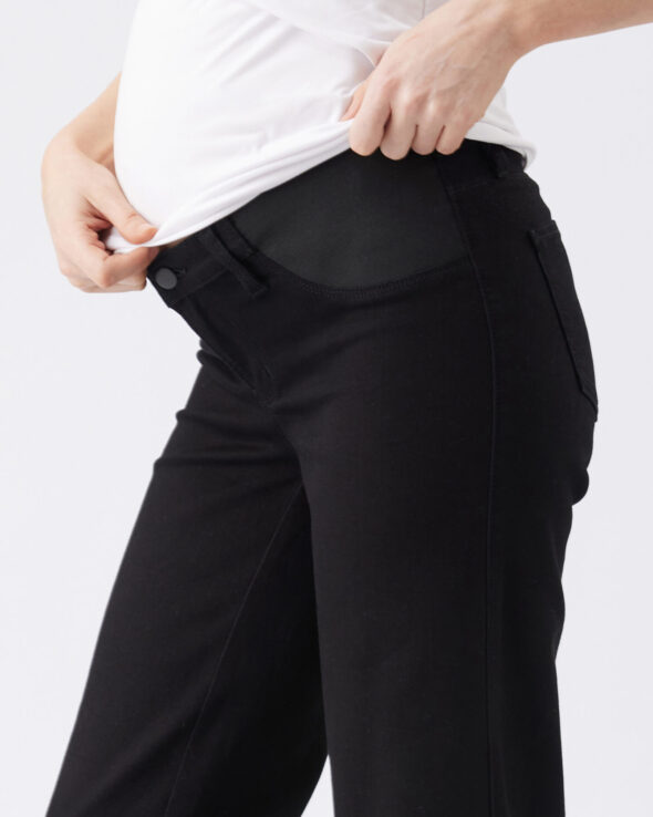 Kyle Wide Leg Maternity Jean Black - Image 2