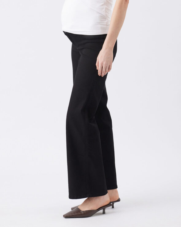 Kyle Wide Leg Maternity Jean Black - Image 3