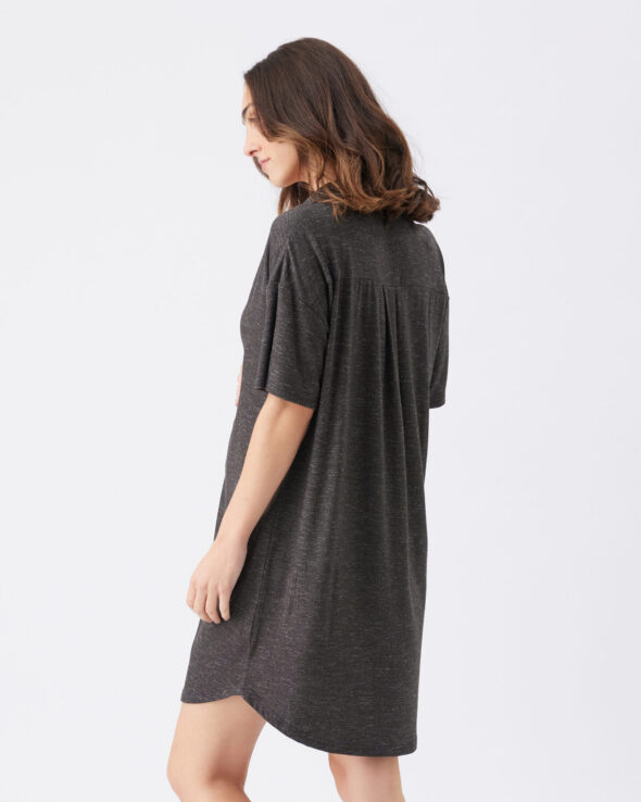Dreamy Maternity & Nursing Night Shirt Granite - Image 5