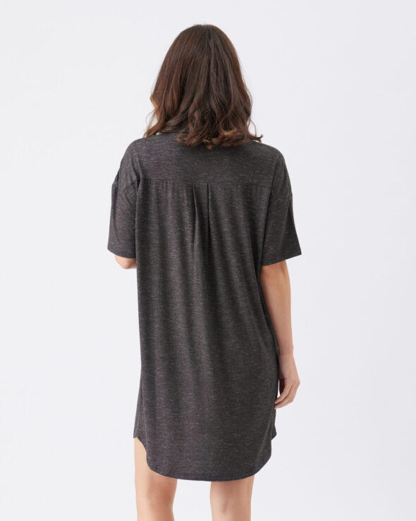 Dreamy Maternity & Nursing Night Shirt Granite - Image 6