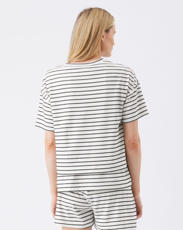 Jada Stripe Maternity & Nursing Tee - Image 5
