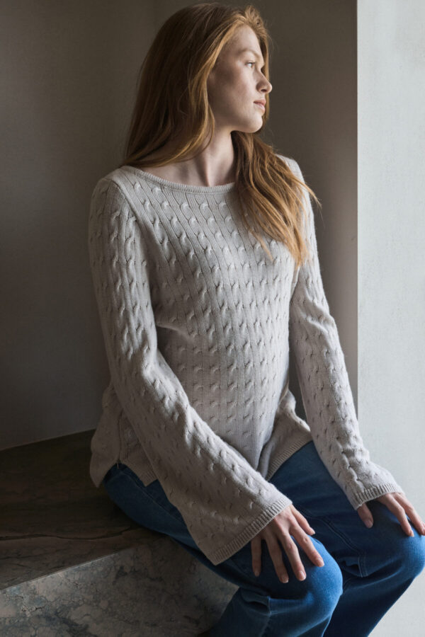 Carla Cable Side Zip Maternity & Nursing Knit