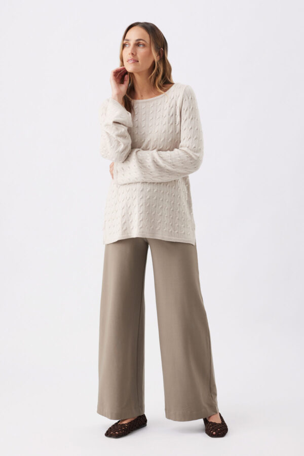 Isha Maternity Wide Leg Pant - Olive