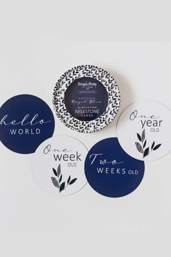 Reversible Milestone Cards - Nightshade & Royal Blue