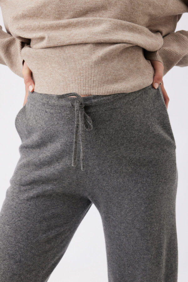 Coco Knit Pant - Charcoal Marle