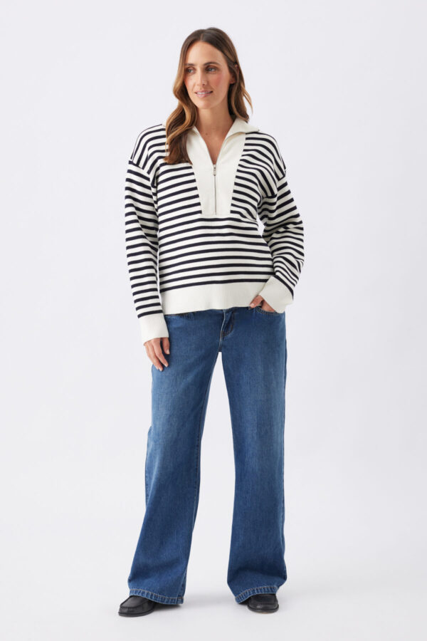 Billie Elastic Waist Maternity Jean - Dark Wash