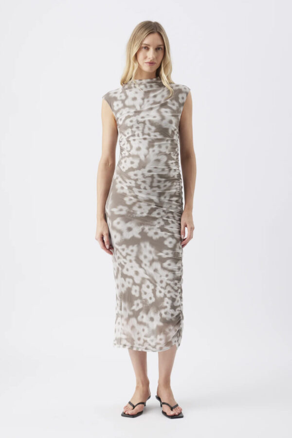 Willow Mesh Maternity Dress - Olive