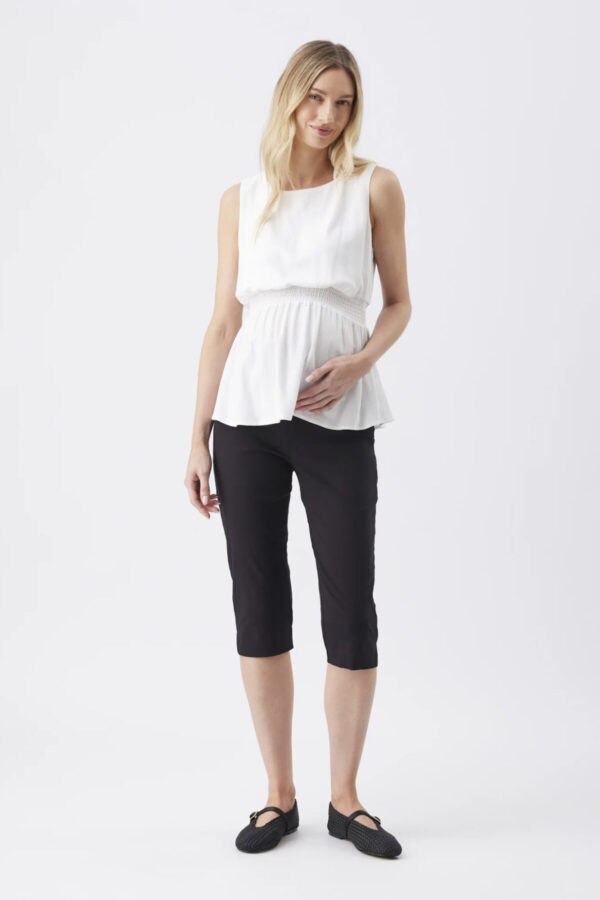 Suzie Maternity Pedal Pusher - Black