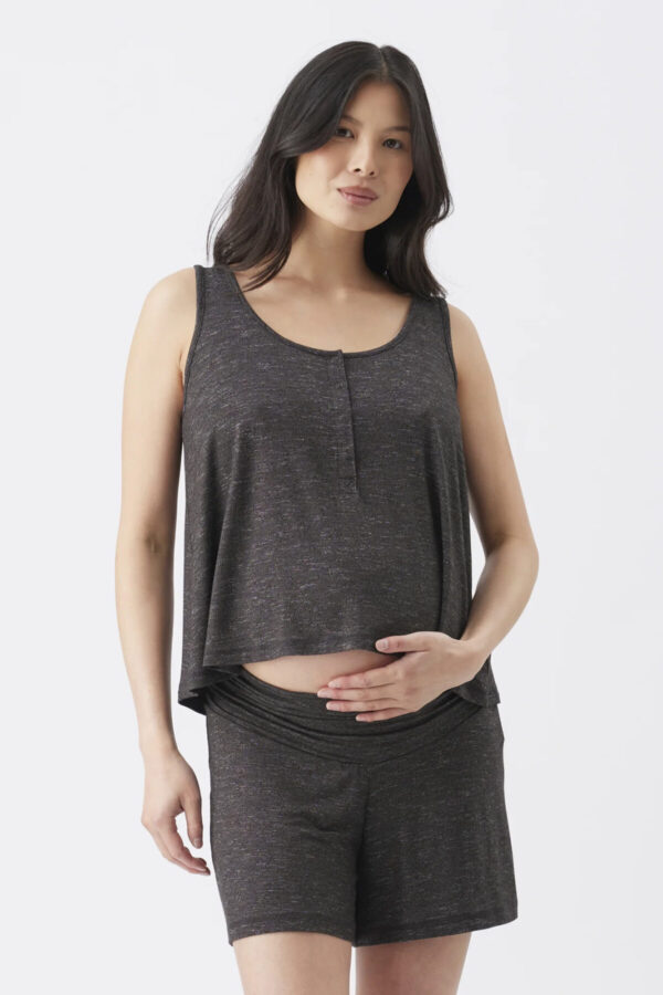 Dreamy Nursing & Maternity Tank - Granite